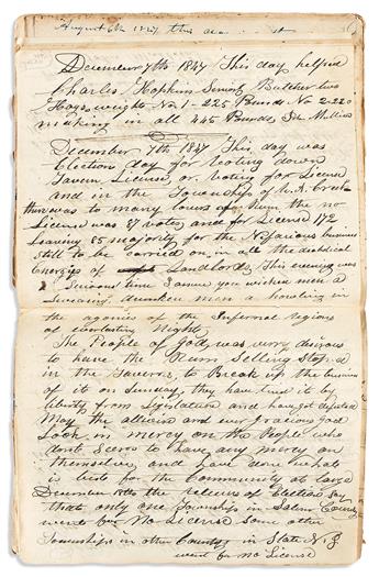 (NEW JERSEY.) John Mullica. Diary of an Alloway man, with his photograph, sons Civil War letters, and more.